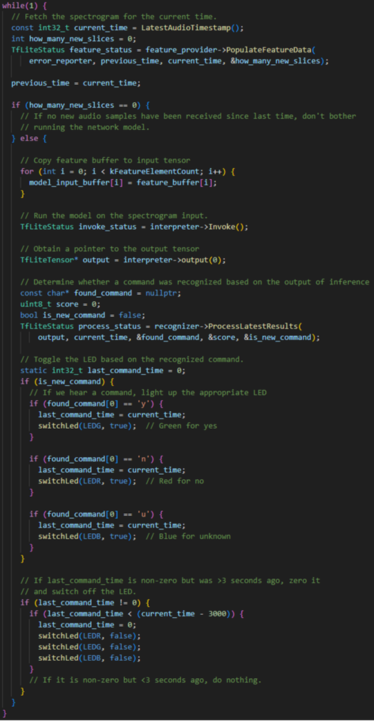 Source Code Keyword Spotting Application