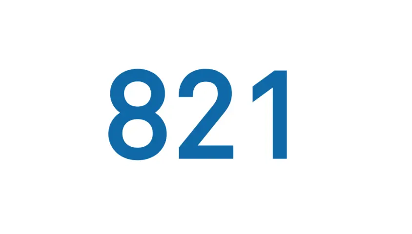 821 Projekte